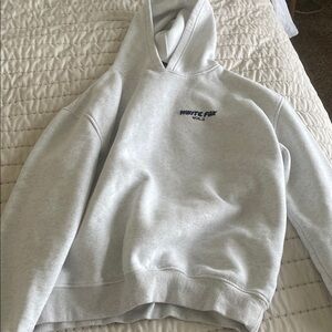 White fox hoodie